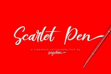 Scarlet Pen font